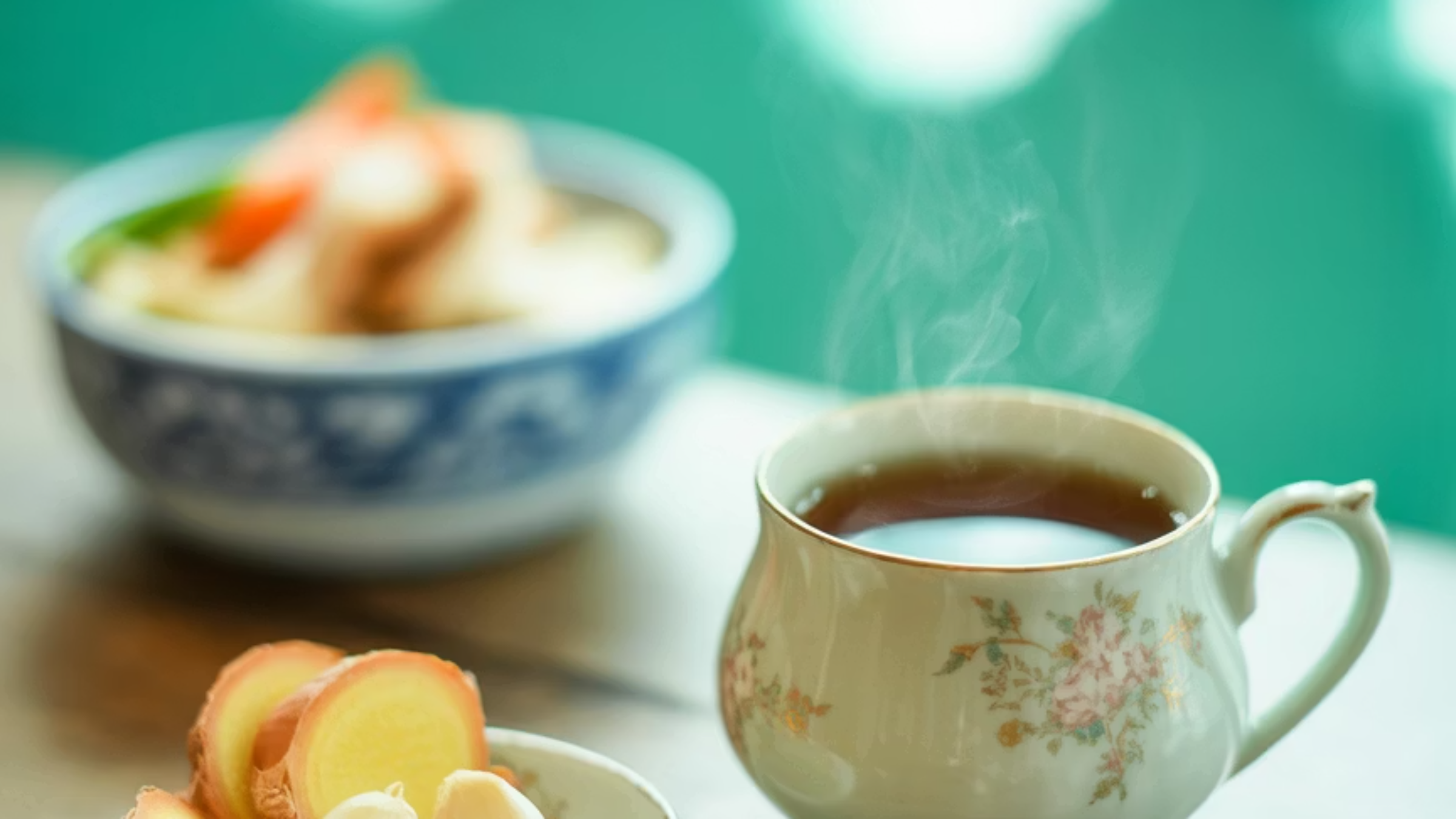 마늘과 생강의 알리신, 진저롤 성분이 항균 및 항염증 효과로 면역력을 강화하는 식재료 이미지