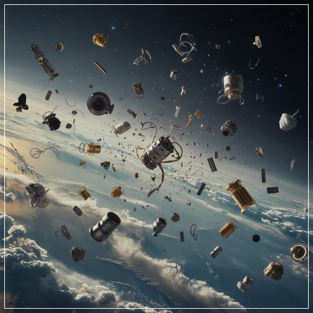우주 쓰레기 제거 기술: 레이저, 자석, 그물의 실험들