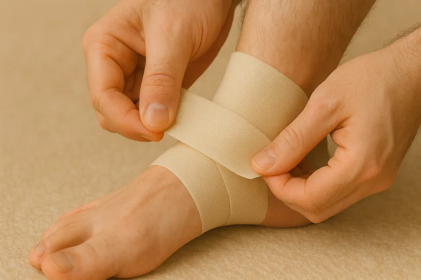발목 접질렀을 때 테이핑