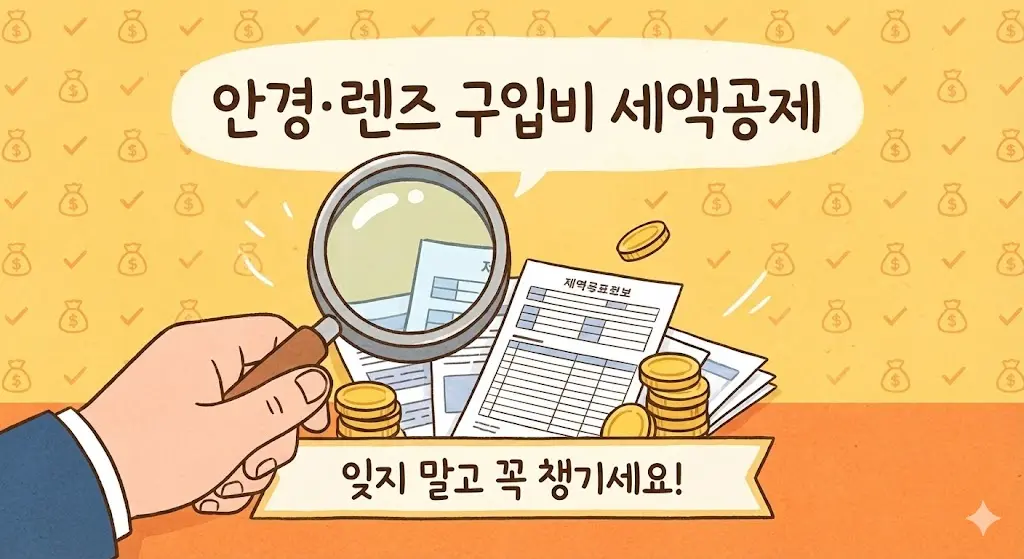 안경 렌즈 구입비 연말정산