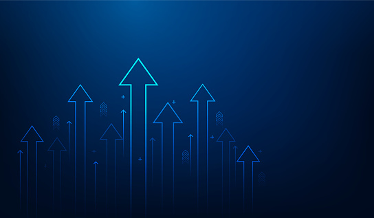 수익 화살표 사진
