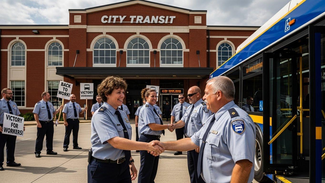 버스 파업 타결