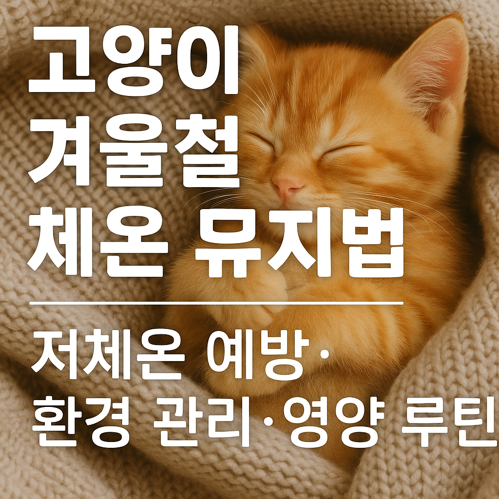 고양이 겨울철 체온 유지법 (1)