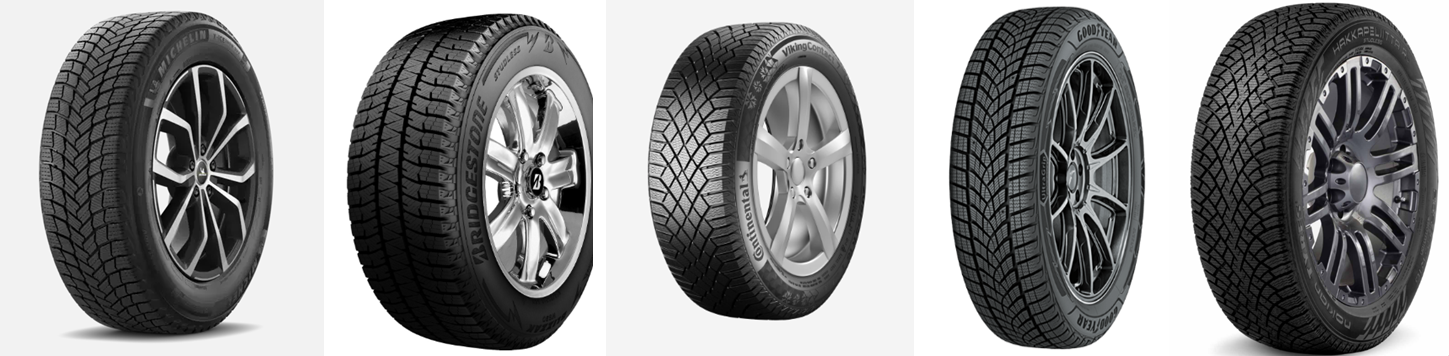 순위별 타이어 모습을 담은 이미지