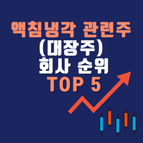 액침냉각 관련주(대장주)회사순위 TOP5: 차트로 보는 유망주