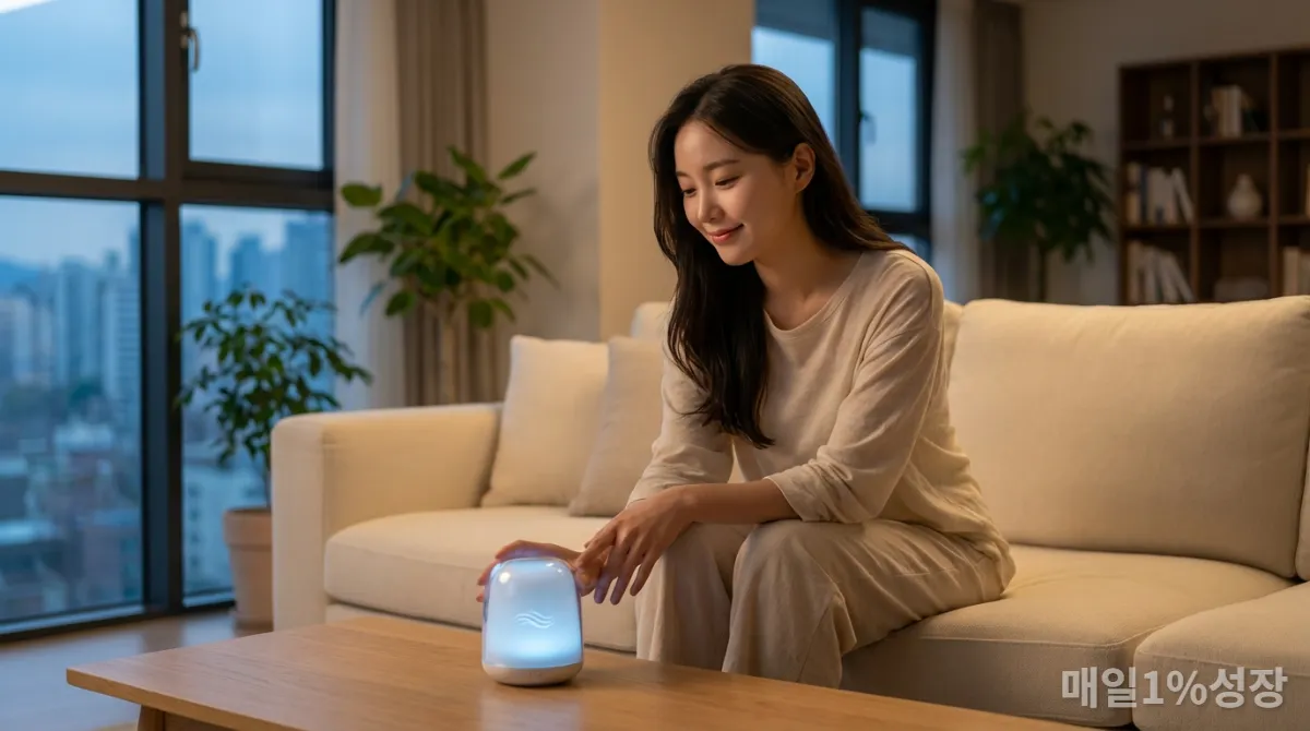 AI 기술로 정신 건강을 관리하는 한국 여성