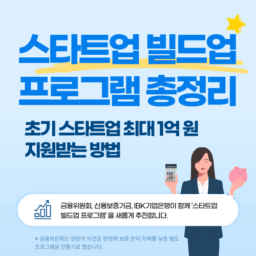 스타트업 빌드업 프로그램 총정리…초기 스타트업 최대 1억 원 지원받는 방법