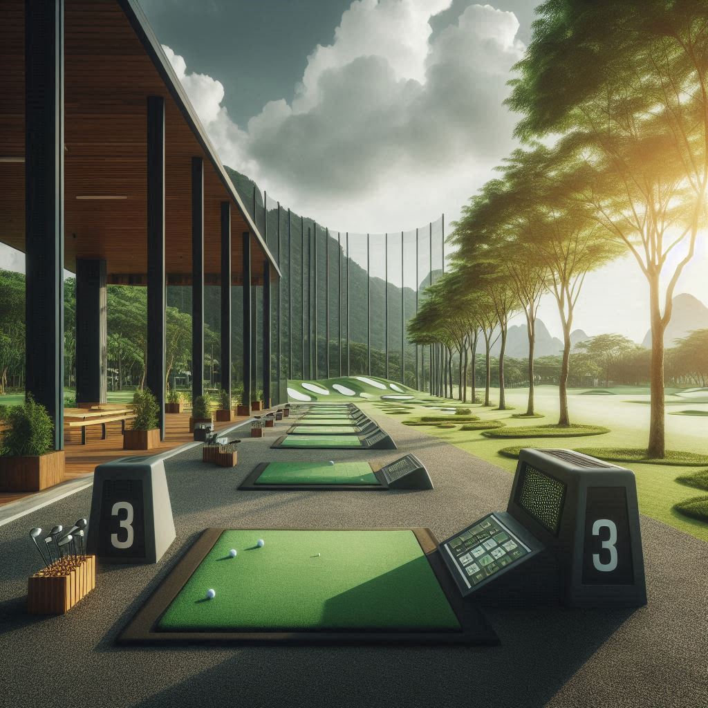 실외골프연습장 배경