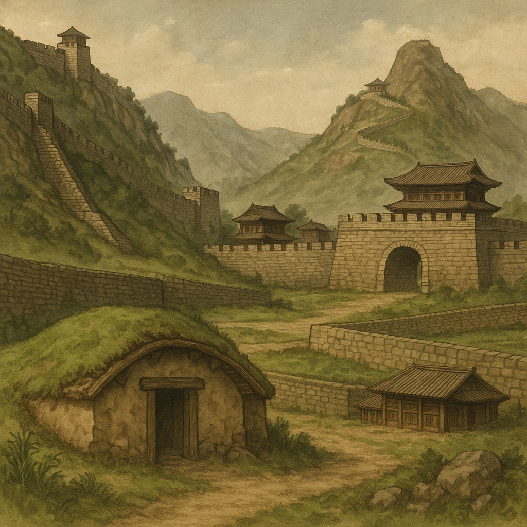 고구려의 주거구조 및 건축 관련 이미지