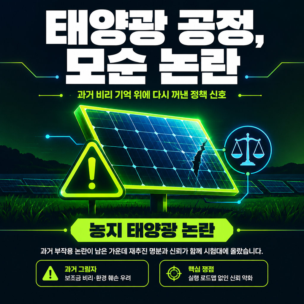 태양광 공정, 모순 논란