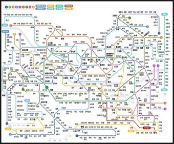 서울 지하철 노선도 크게보기 2025년 최신버전_44