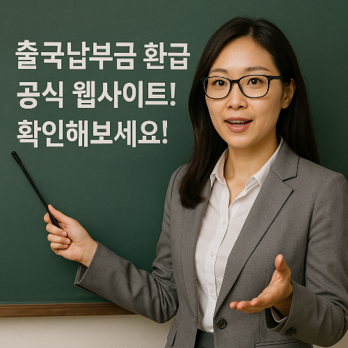 출국납부금 환급 공식 웹사이트는 어디인가요 💰