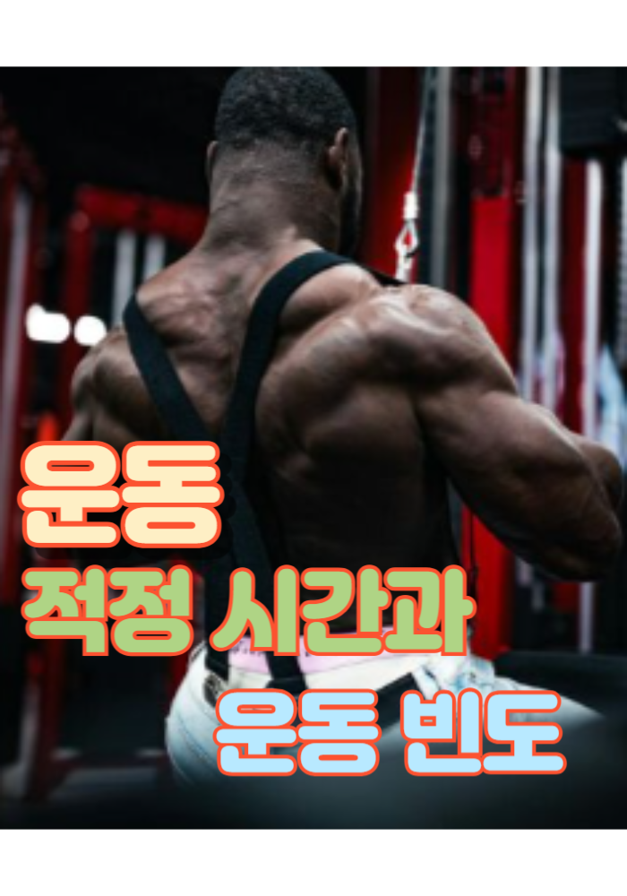 1.적정 운동 시간과 운동 빈도