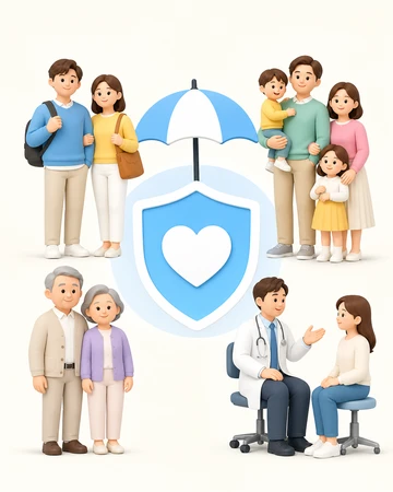 건강보험 가입조건 대상과 적용 기준 설명1
