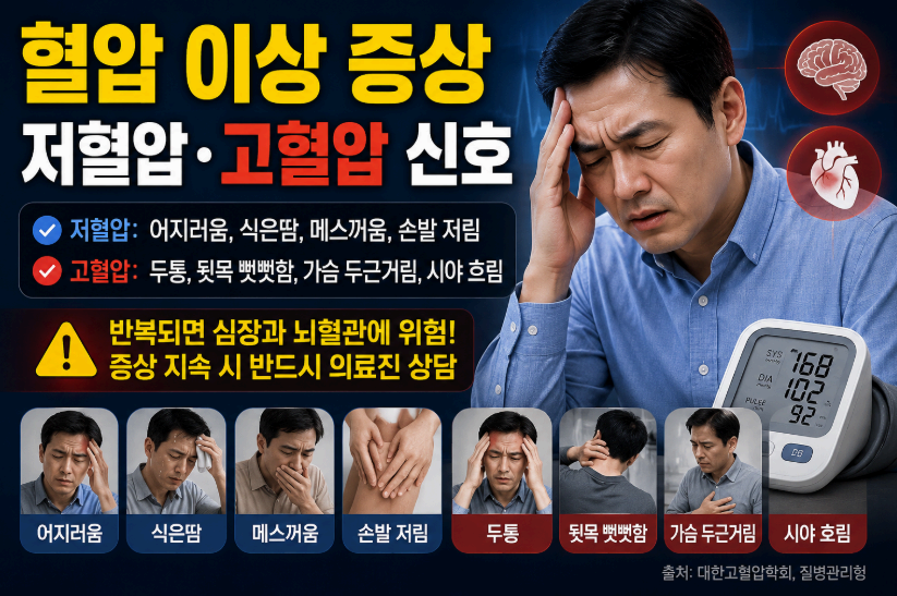 혈압 이상 증상 이미지사진