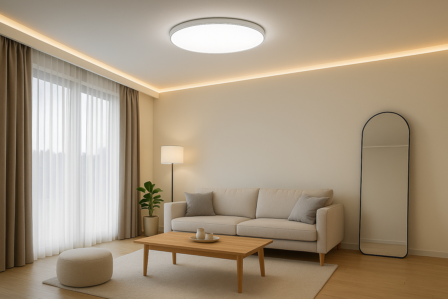 레이어드 조명 기법을 이용한 인테리어