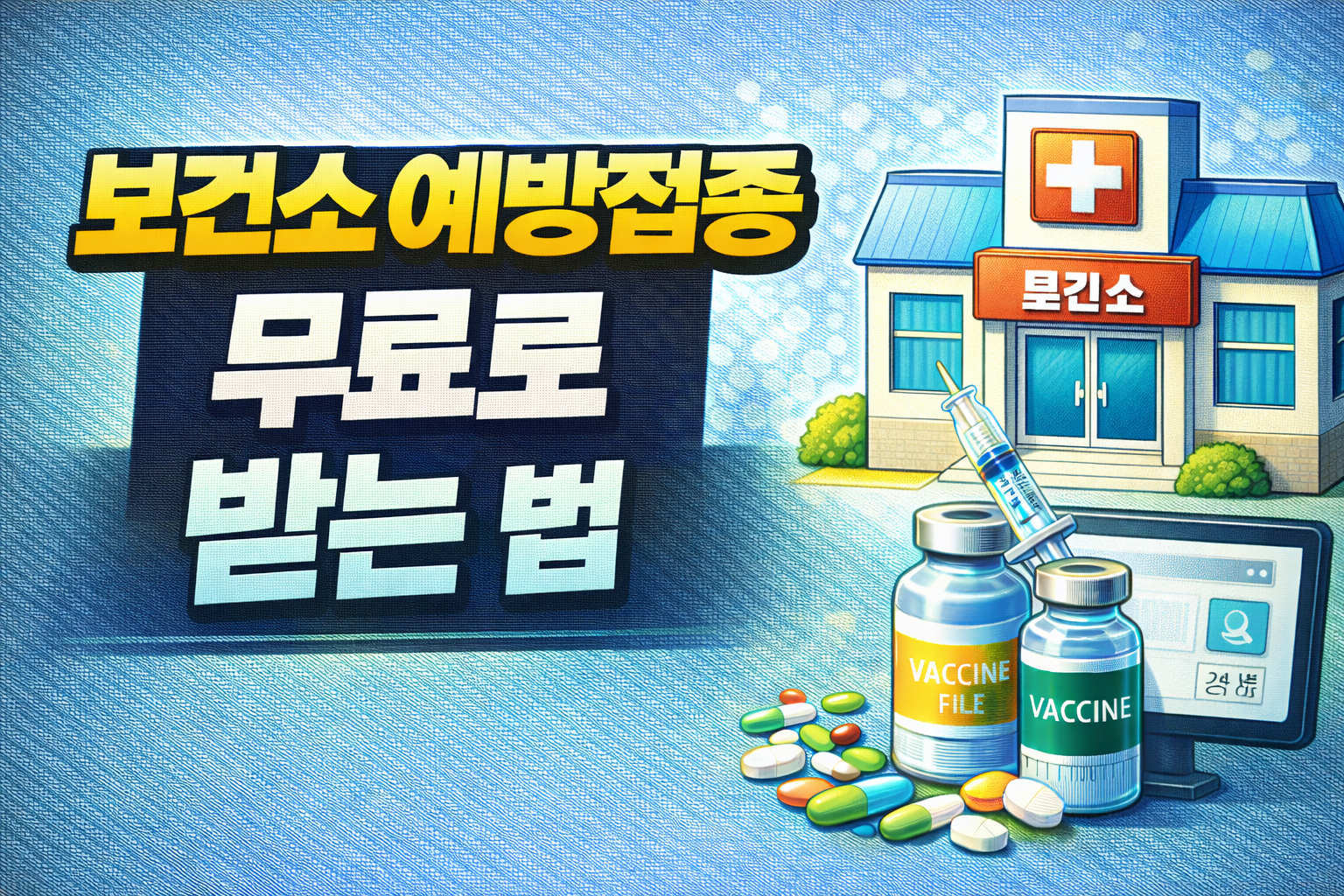 보건소 예방접종 무료로 받는 법