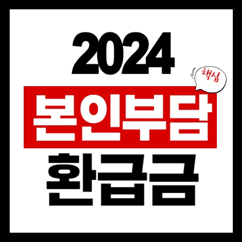 2024년 본인부담금 환급금