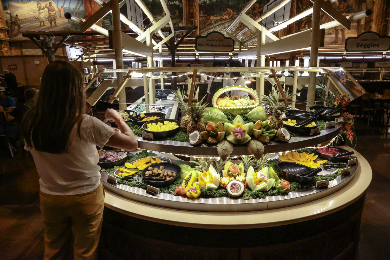 하와이 폴리네시안 센터 뷔페