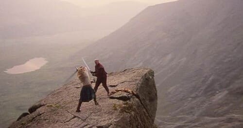 칼싸움 연습 장면