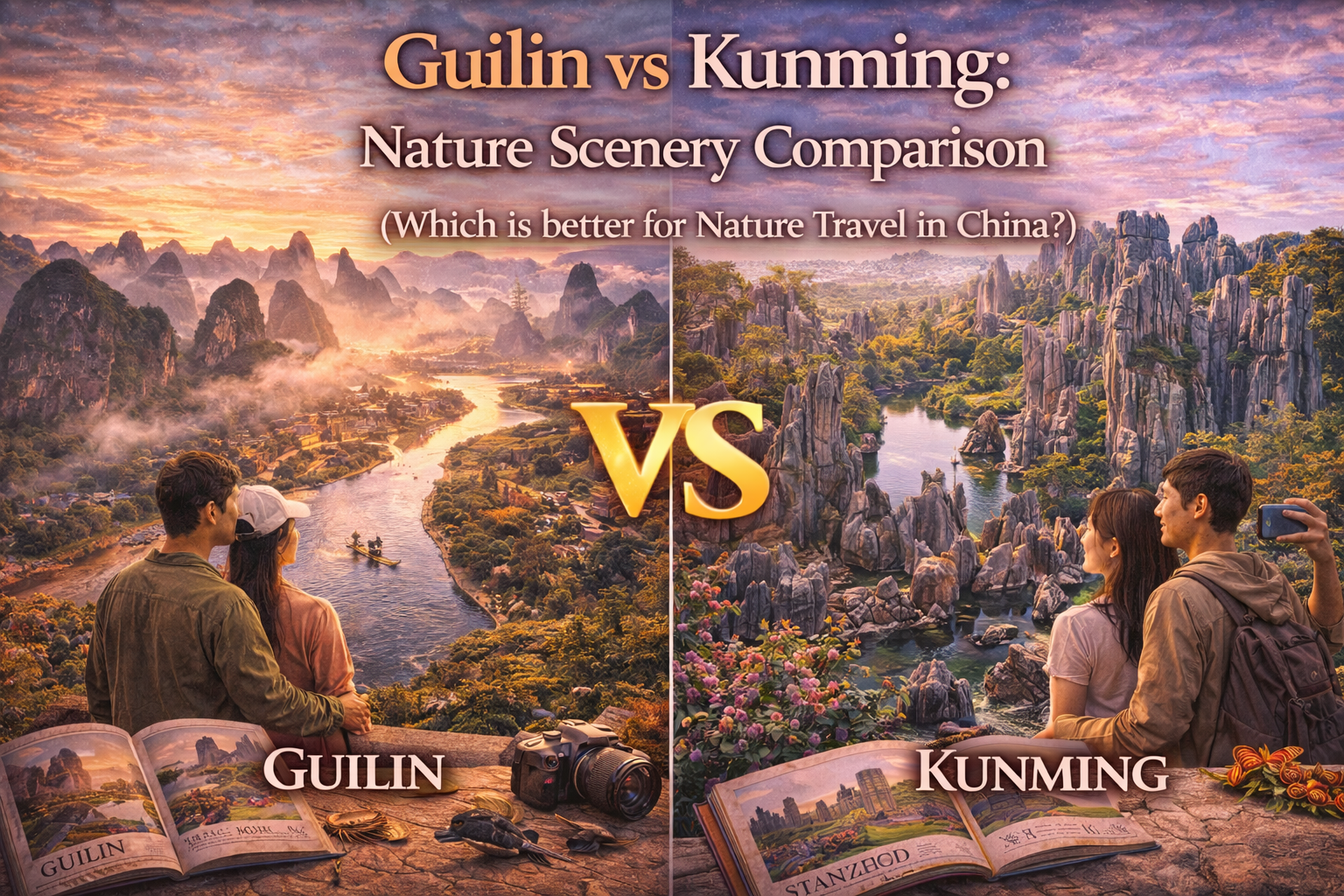 구이린 vs 쿤밍 자연 경관 비교 (중국 자연여행, 어디가 더 잘 맞을까?) 사진