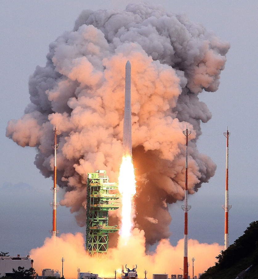 누리호 발사 모습