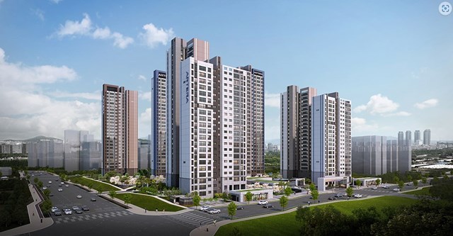 단일평형으로 분양중인 고양 장항 아테라 아파트 조감도