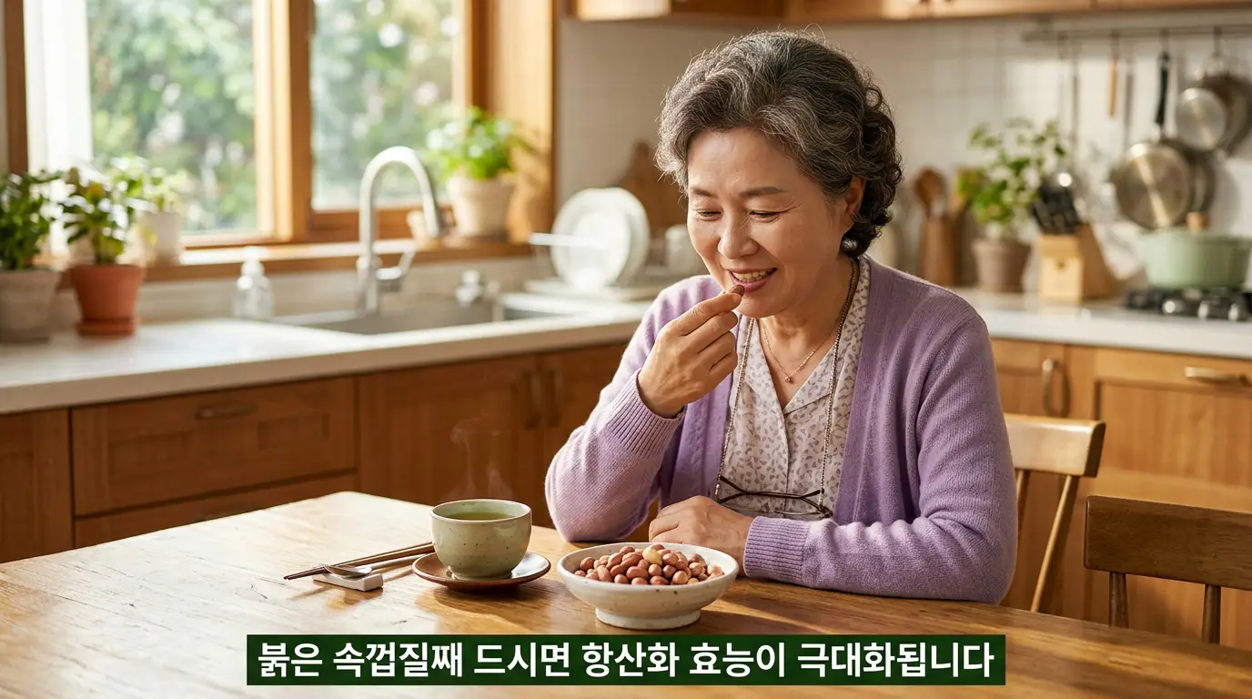 땅콩 올바르게 먹는 방법 껍질째 생땅콩 볶은 땅콩 비교