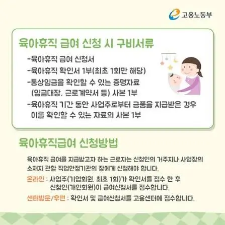 육아휴직 급여 신청