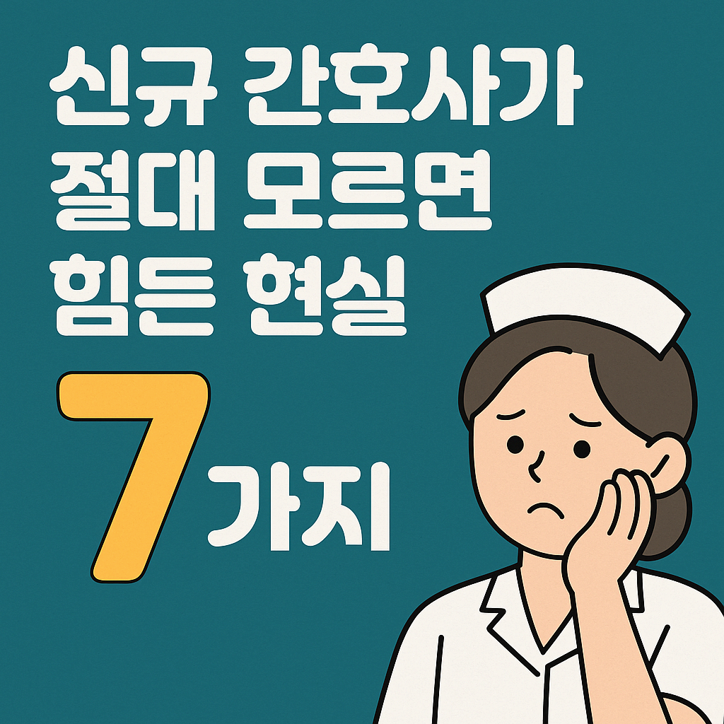 신규 간호사가 절대 모르는 힘든 현실 7가지
