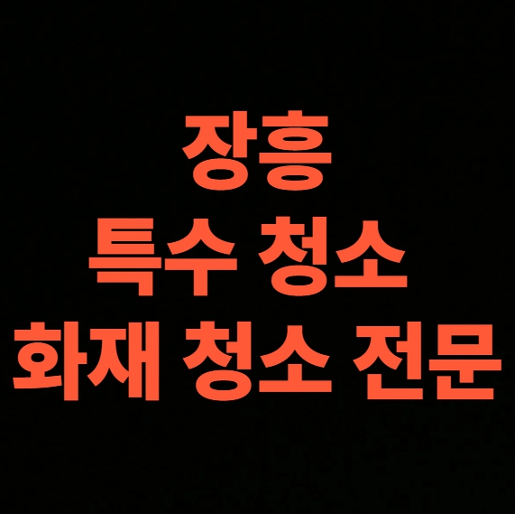 장흥 화재청소 전문