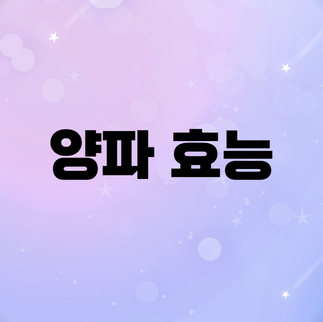 양파 효능