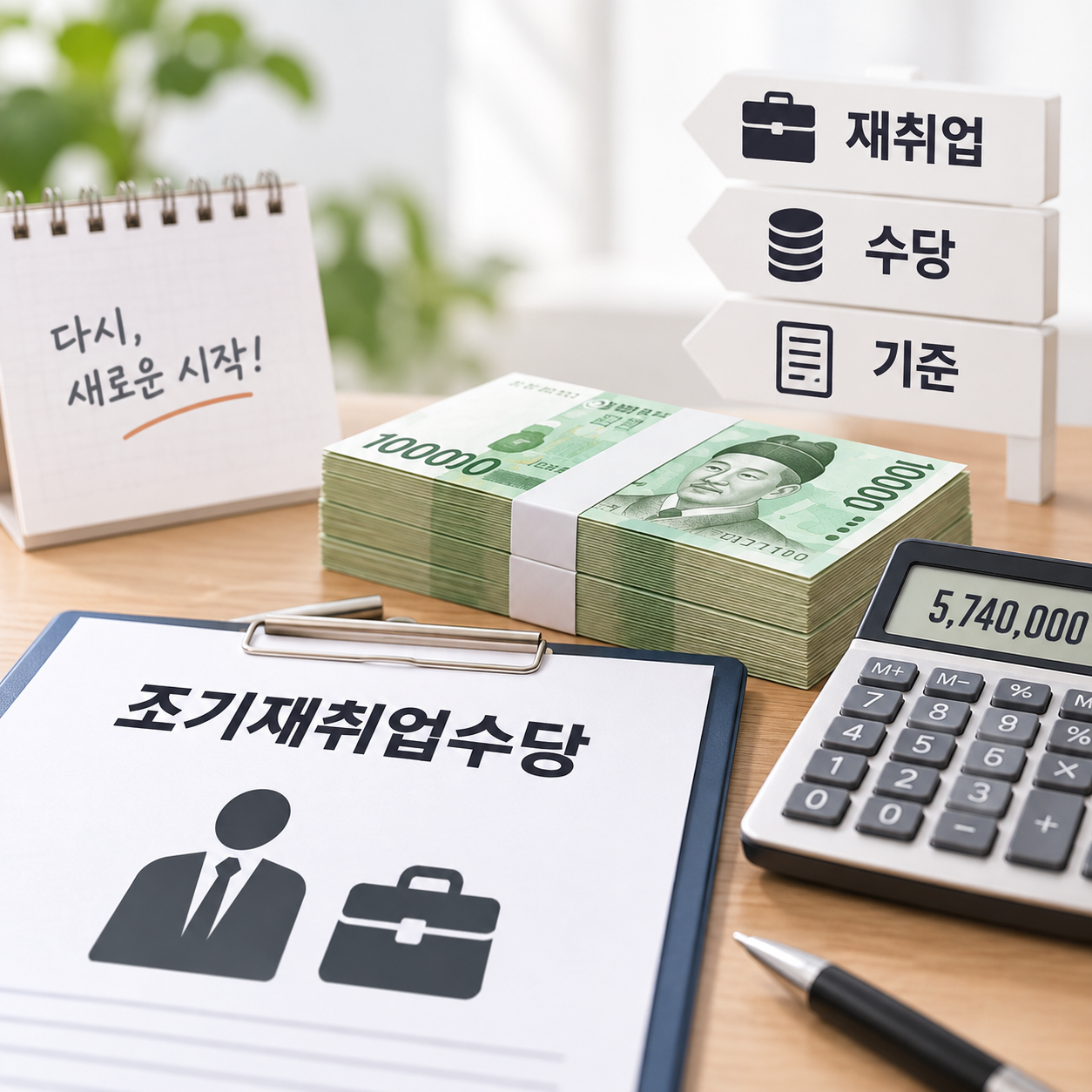 조기재취업수당 비정기 상여금 1,000만원 받으면 못 받을까? 월 574만원 기준 계산법