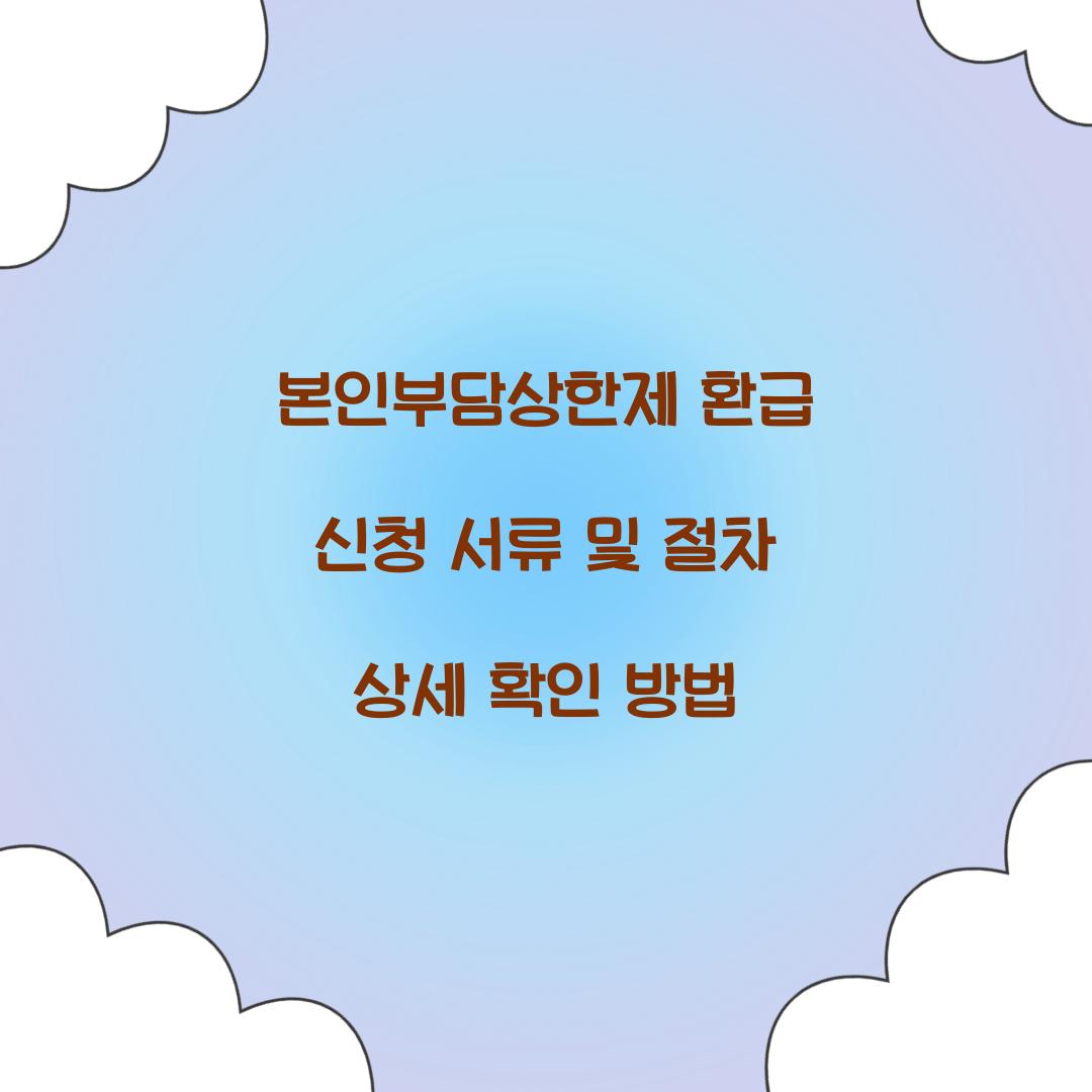 ๋ณธ์ธ๋ถ๋ด์ํ์ ํ๊ธ ์ ์ฒญ