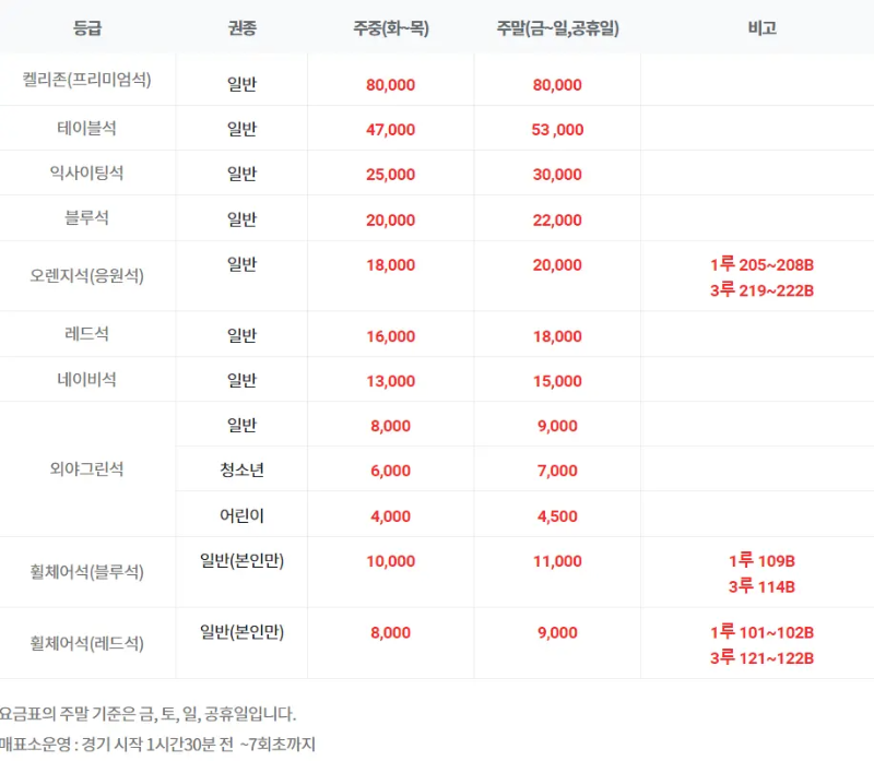 프로야구 티켓 예매