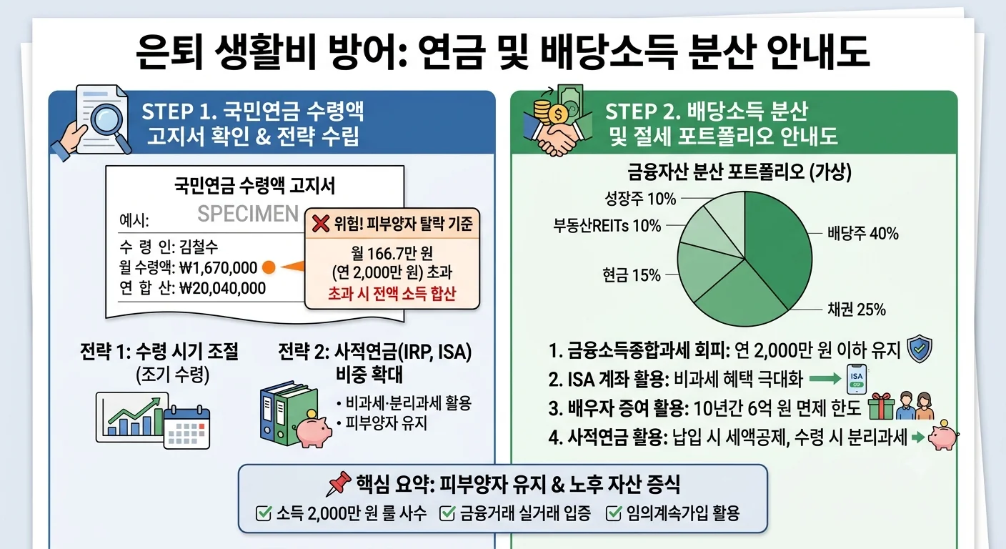 국민연금 공적연금 2000만원 초과 시 건강보험 피부양자 박탈 기준