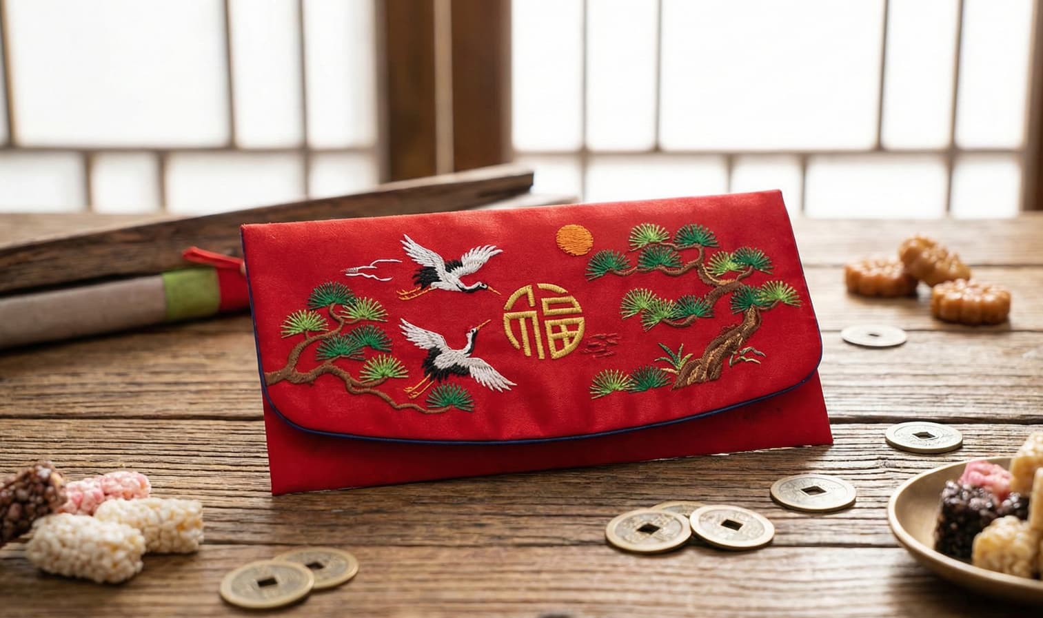 세뱃돈이 들어 있는 봉투