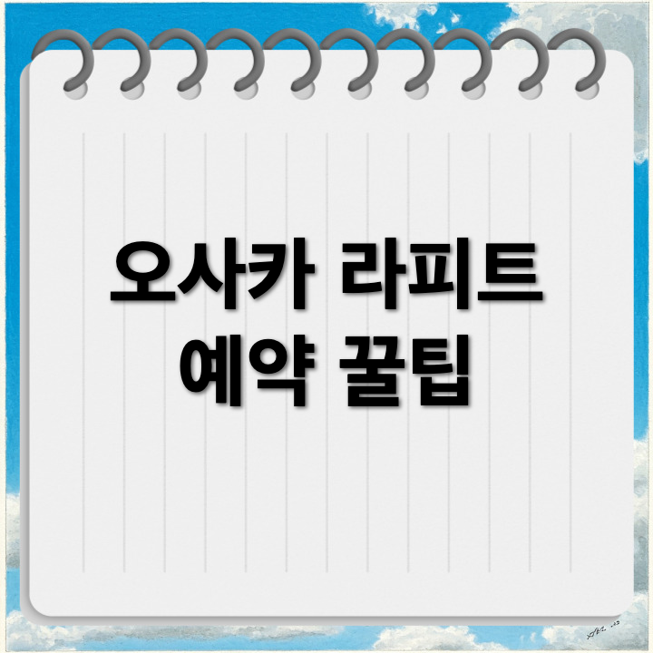 오사카 라피트 예약 방법과 좌석 지정 방법 (간사이공항 -> 난바역)