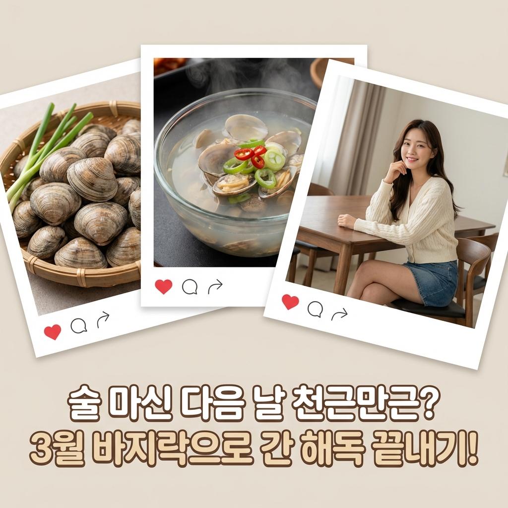봄 바지락 효능 4050 간 건강 솔직 후기 술 마신 다음날 숙취 해소 비용 공개 장단점 비교