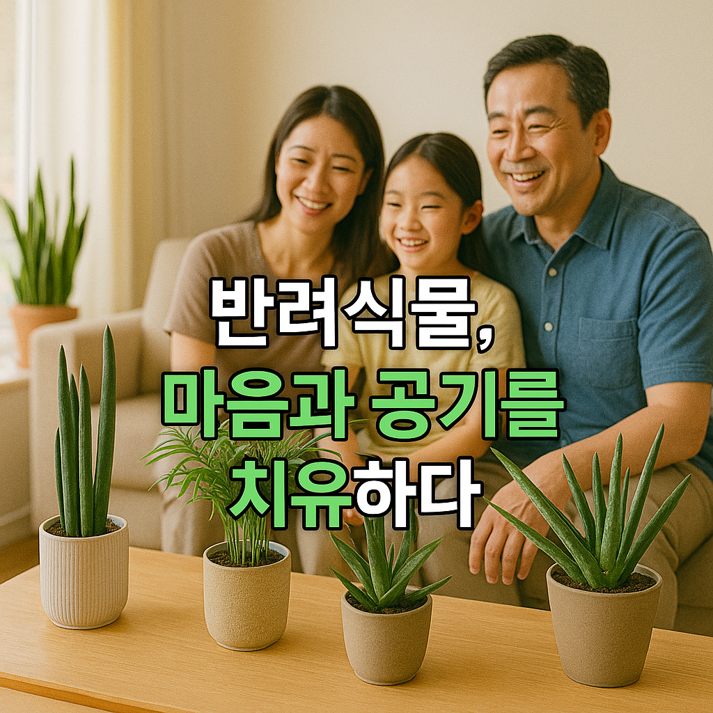 반려식물과 함께하는 가족 힐링
