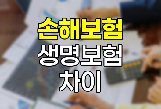 손해보험과 생명보험의 핵심 차이점
