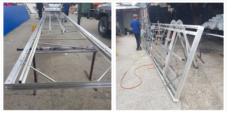 led채널간판-틀제작하다.