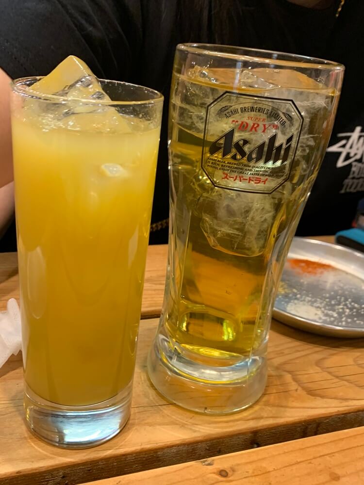피치&#44; 녹차 하이볼