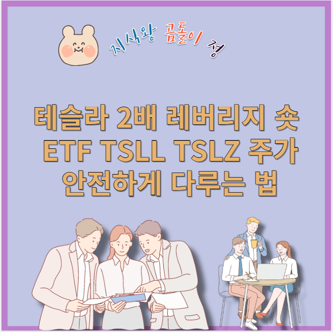 테슬라 2배 레버리지 숏 ETF TSLL TSLZ 주가 단타 전략 총정리