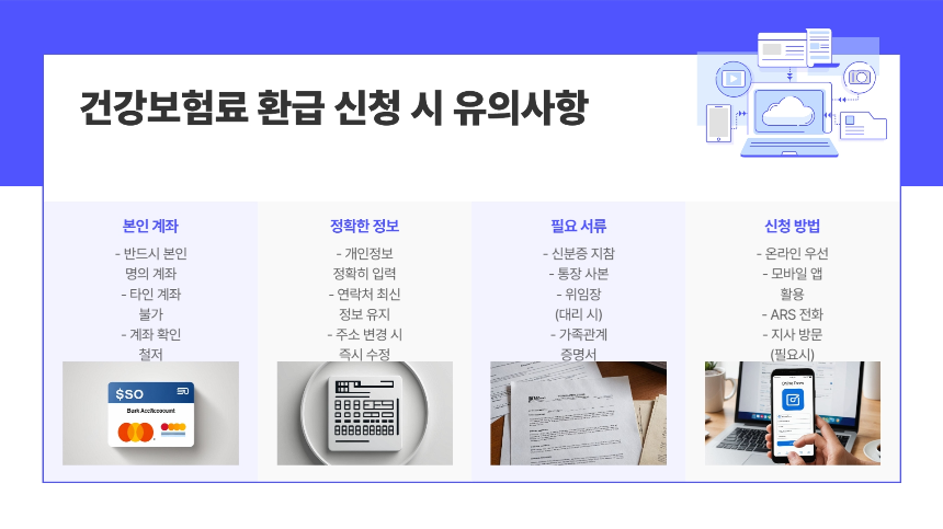 2025년 최신 건강보험료 환급 신청 방법 - 누구나 쉽게 따라하는 가이드!