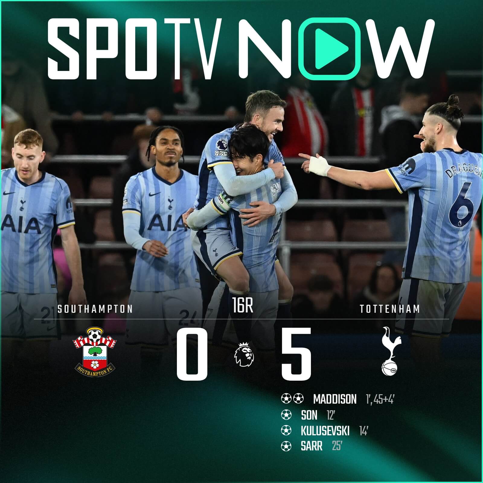 사우샘프턴 vs 토트넘