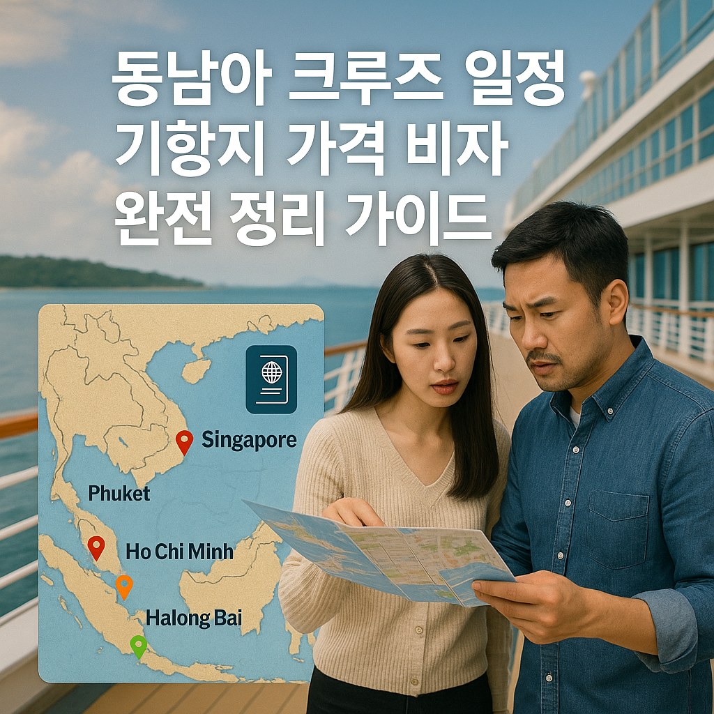 동남아 크루즈 일정 기항지 가격 비자 완전 정리 가이드