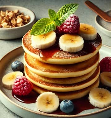 두부 바나나 팬케이크