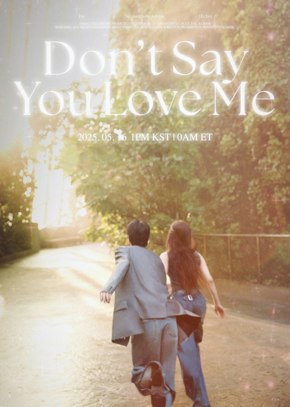 BTS 진 ‘Don’t Say You Love Me’ MV