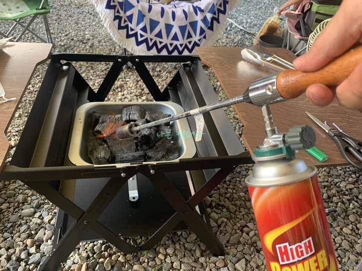 루핀 캠핑 테이블-실사용